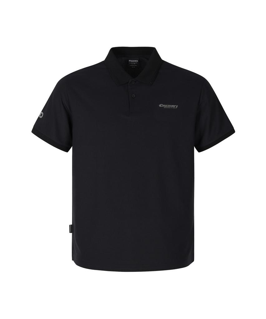 DISCOVERY EXPEDITION Men'S Uv Protection Polo Shirt (Black)