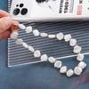 Shell Beaded Love Heart Pendant Mobile Phone Chain Phone Charm Mobile Phone Lanyard Phone Strap