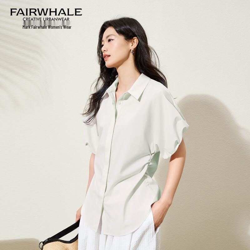 Mark Fairwhale Women s Cooling French Petal Short-Sleeve Blouse M