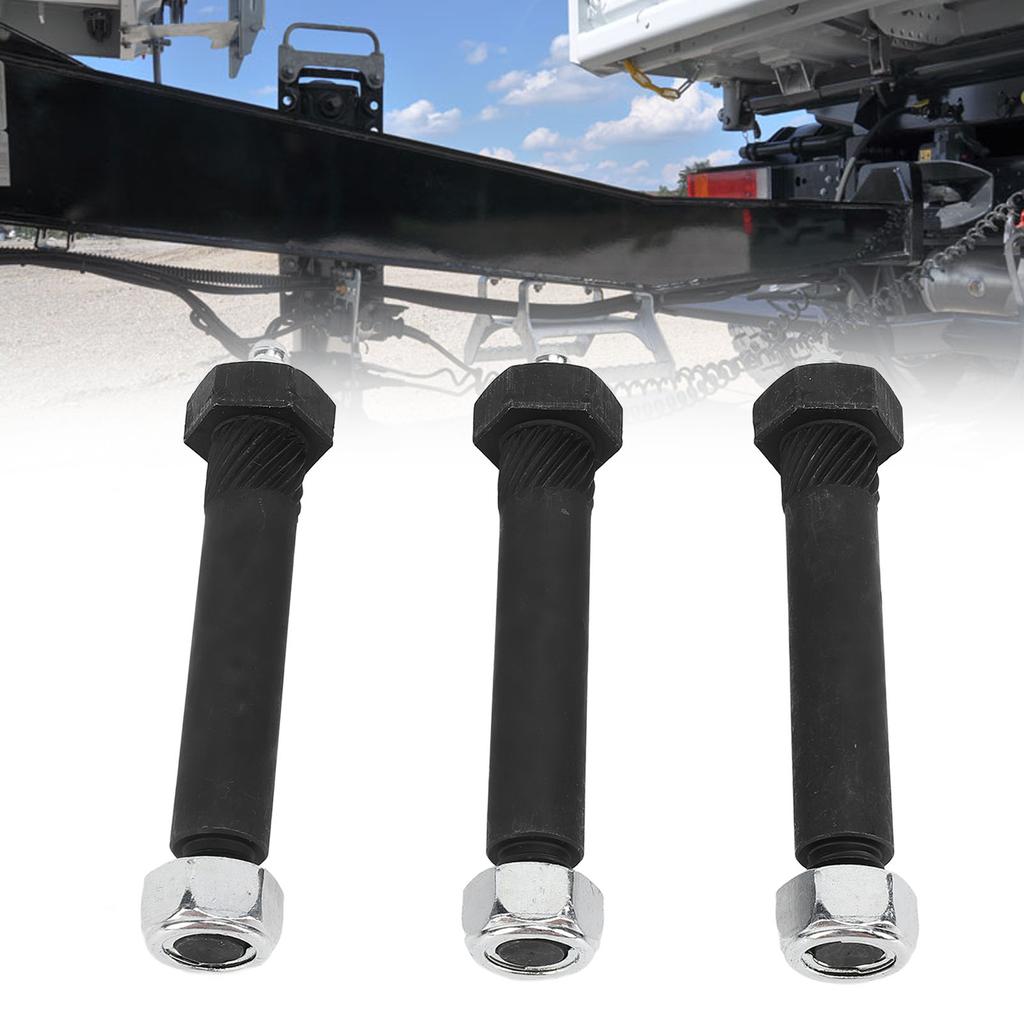 14Pcs Trailer Axle Spring Shackle Screw 9/16 X 3in M11 X 1.25 Thread Steel Greasable Spring Screw fo