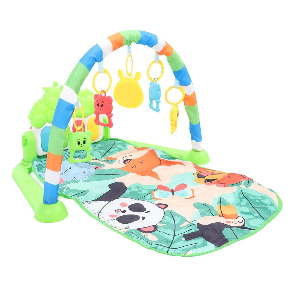 Baby Sparkematte med Piano 5 Spillemoduser Myk Pedagogisk Sammenleggbar Sensorisk Leke Sparkepiano Gym Læringsleke for