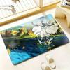 Anime V-Violet E-Evergarden Floor Mat Bedroom Living Room Flannel Door Mat Non-Slip Home Decor