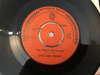 7inch Record DICK & DEE DEE - Use What You've Got WB5671 Warner Bros. Re 1965 UK Pop Used