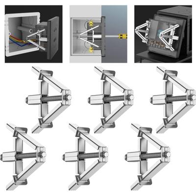 Electrical Box Repair Bracket Heavy Duty Steel Fixing Frame for 86/118 Type