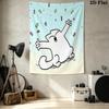 Simon'S Cat Wall Tapestry Aesthetic Wall Hanging Printed Fabric Blanket Decorative Tapestries For Bedroom Living Room Home Decor