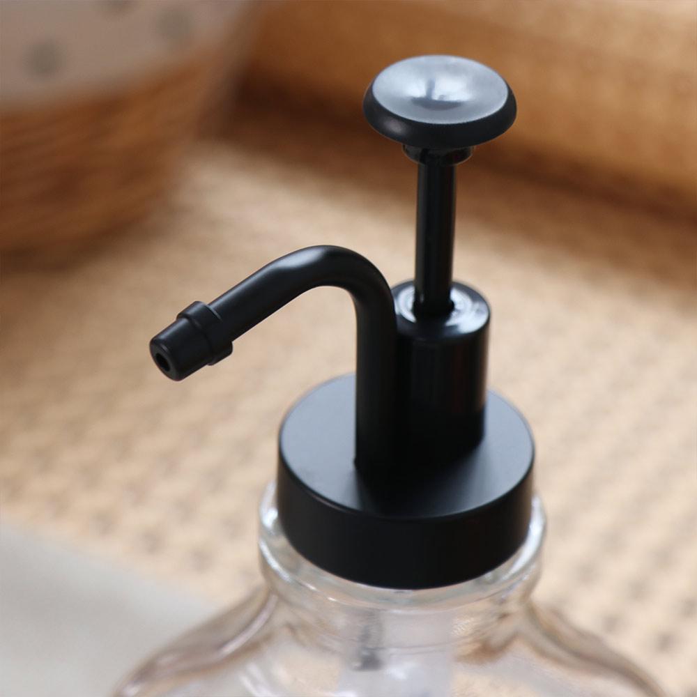Square Coffee Syrup Bottle Press Type Press Lotion Bottles with Pumps Kitchen