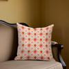 Strawberry Check Square Jacquard Pillow Cover for Sofa Office Waist Cushion Cover Home Decorative Pillowcase