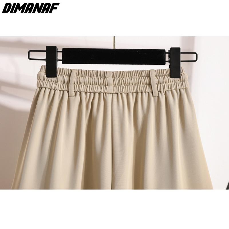 Women 2024 Dimanaf Plus Size Summer Pants Wide Leg Pants 5xl High Waist Shorts Elastic Loose Casual Basic Short Pants