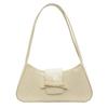Textured Underarm Bag 2025 Summer New Women's Bag Retro Bow Handbag Try Niche Shoulder Bag