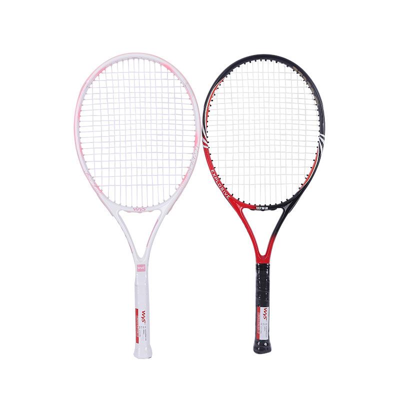 Tennis Rackets Adult Rebound Unisex Newbie Beginner Training Tennis Racket Aluminum Alloy Racket