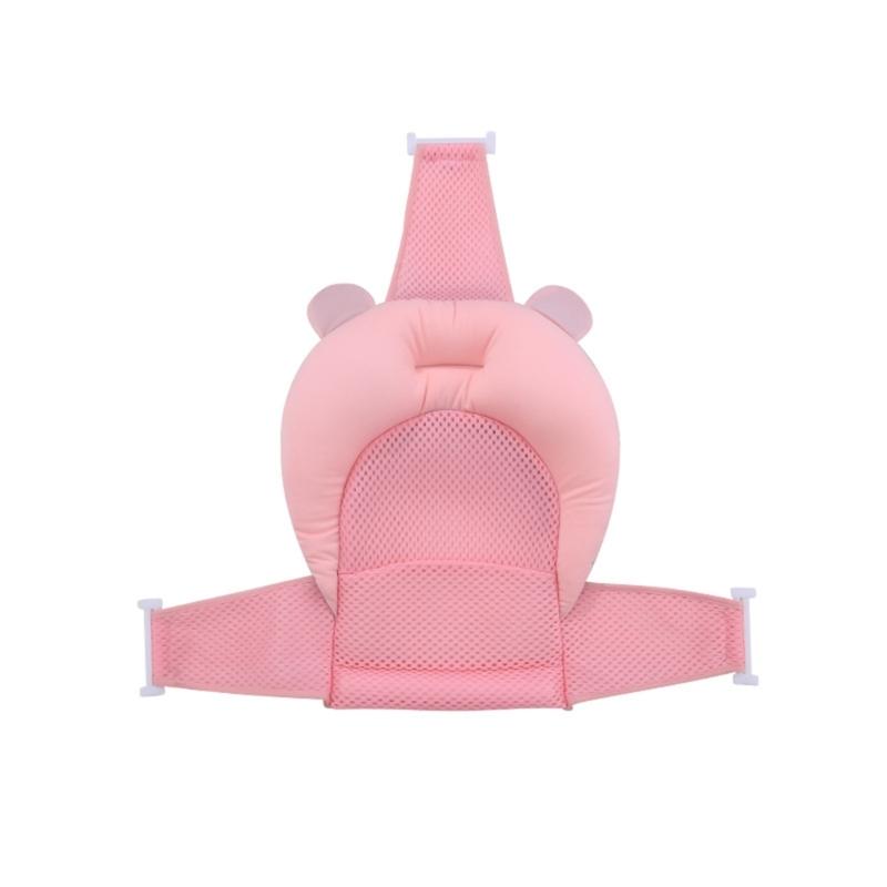 Gentle Baby Bath Support Shower Pad with Thickened Pillow Part for Head Neck and Back Stability During Bathing