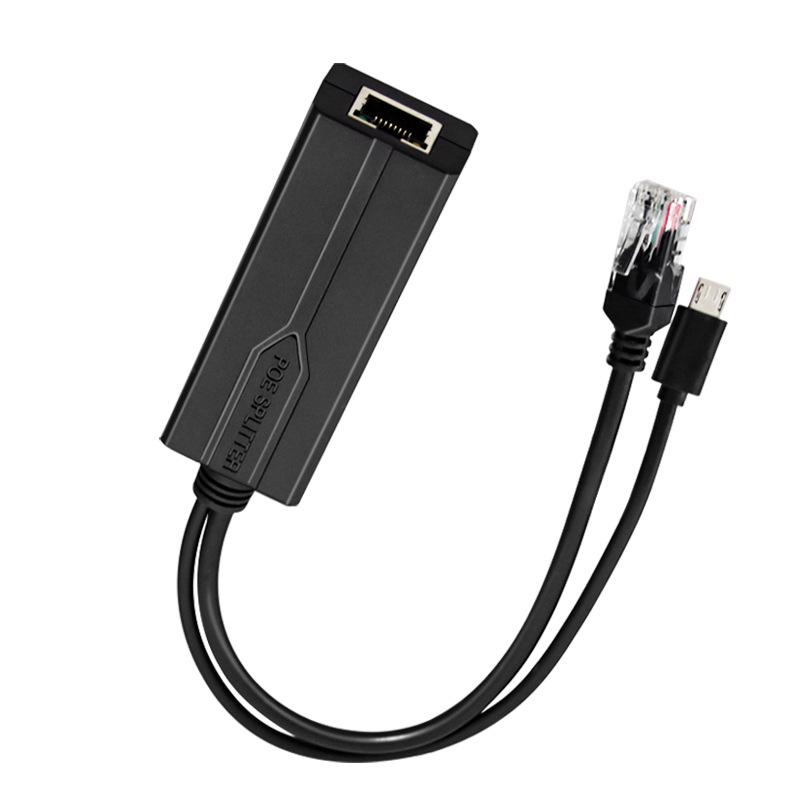 MicroUSB PoE Splitter 48V to 5V Power Supply Module for Android Devices