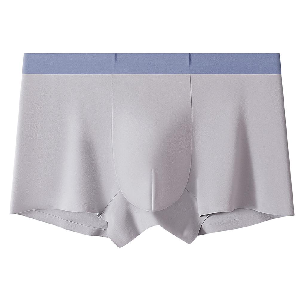 Men's Spring and Summer New High End Non Mark Comfortable Cotton Flat Angle Underwear