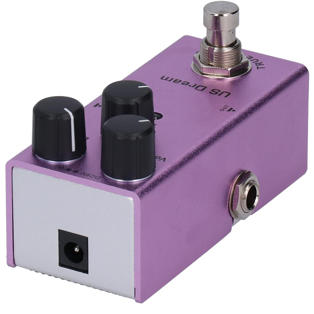 Electric Guitar Effect Pedal US Dream Distortion Mini True Bypass Purple DC 9V JDF?4