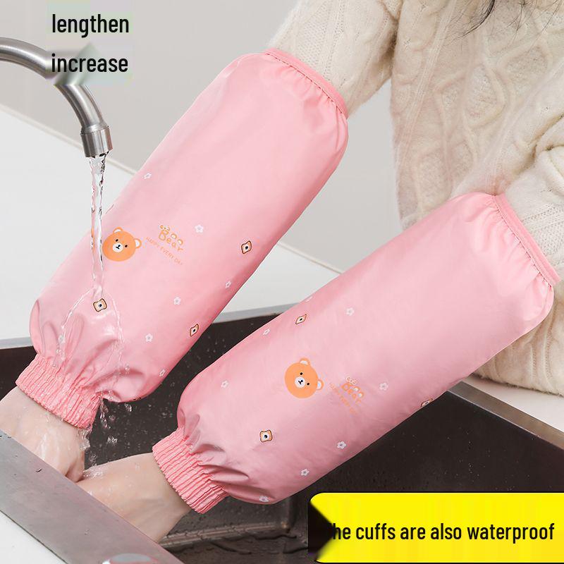 Winter Hugging Bear Stain-Resistant, Durable, Waterproof, Oil-Proof Kitchen Sleeves