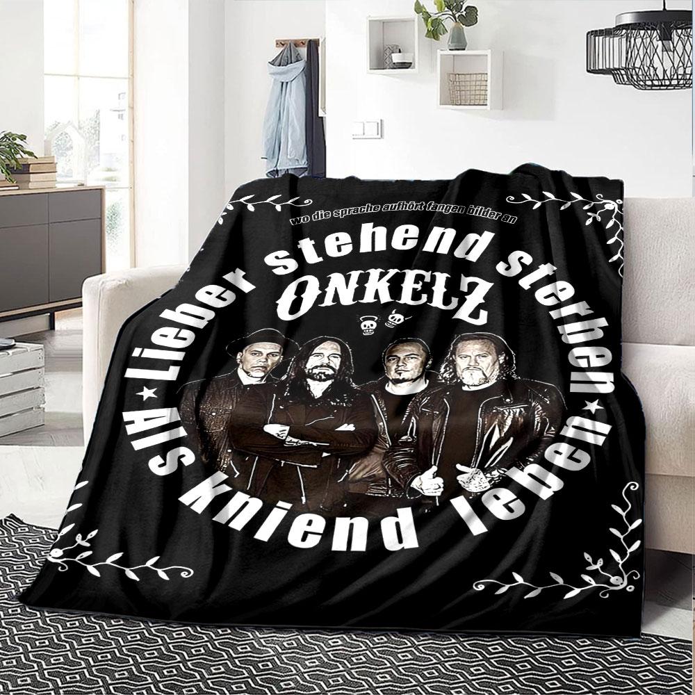 Böhse Onkelz Motivdecke, Warme Gemütlichkeit Couch Sofa Bettdecke Heimdekoration