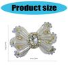 5 Pcs Rhinestones Bows Patches Lovely Decorative Patches Bowknot Patches Sewing Patches for Clothes Hat Shoes Hairpins