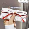 Fashionable Metal Half-frame Presbyopia Glasses Anti-blue Light HD Reading Glasses Women's Eyepieces Diopter To +4.0 óculos