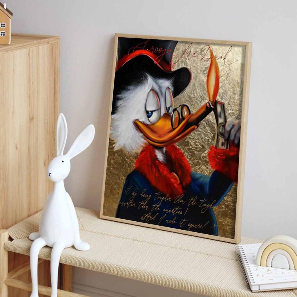 5D DIY Diamond Art Painting Kits for Adults, Donald Duck Wearing Glasses Full Round Crystal Diamond Kits for Beginner for Home Wall Decorate