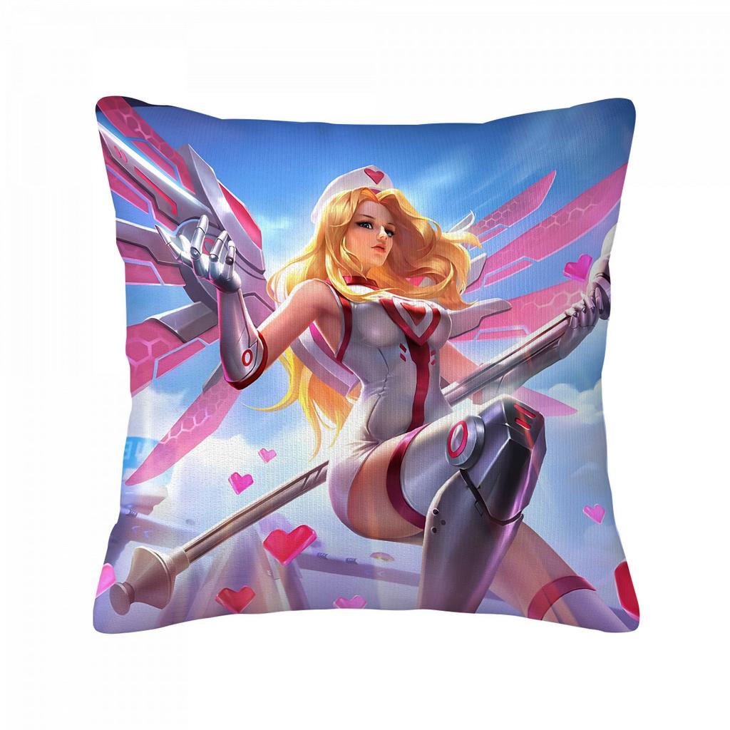 Overwatch Pillowcase Decorative Cushion Covers for Living Room Cushions Cover Modern Home Decoration Sleeping Pillows Anime Sofa