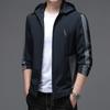Spring and Autumn New Men's Casual Windbreaker Jacket, Young and Middle-aged Trendy Fashion Hooded Short Windbreaker Men's Tops