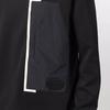 Emporio Armani FW21 Front Small Pocket Round Neck Pullover Sweatshirt Men Sweatshirt Black 6K1M87-1JHSZ-0999