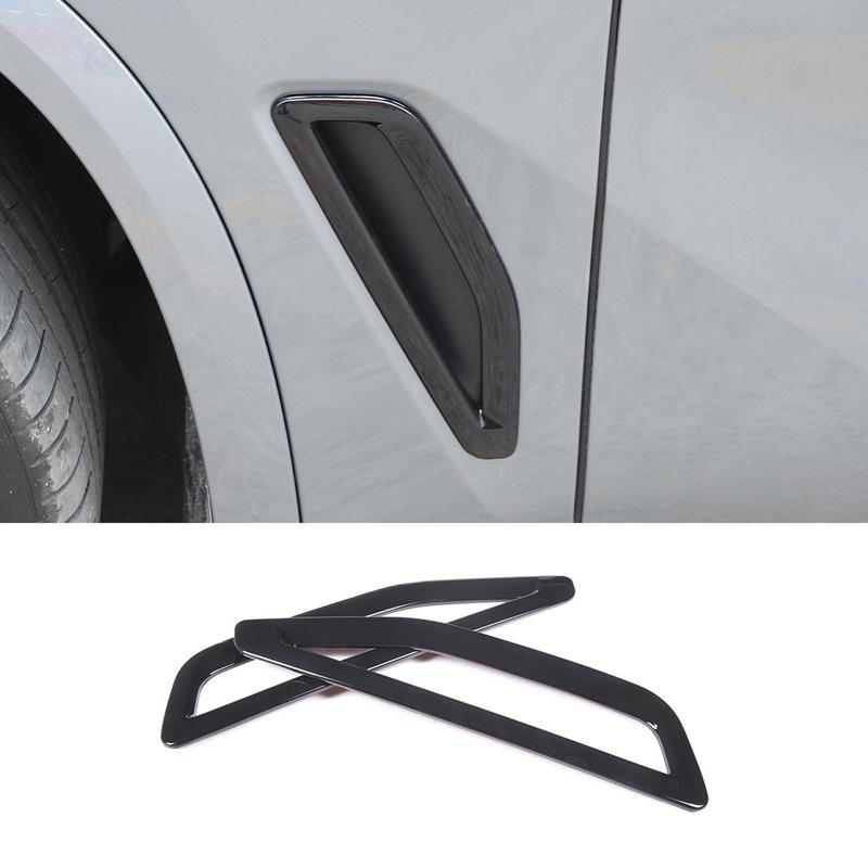 

ABS Black Car Side Vent Air Flow Fender Intake Sticker Shark Gills Side Vent Cover Trim For BMW X5 G05 2019-2026 Accessories чорний