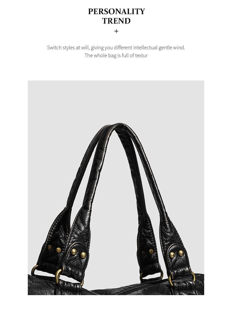 2025 Franse Retro Dames Wassen Crossbody Tote en Schoudertas met Grote Capaciteit