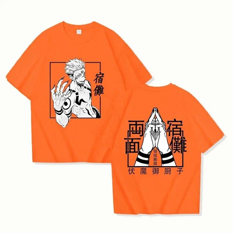 Unisex Women Tee 100% Cotton Anime Printed T-shirt Unisex Casual Loose Cool Y2k T-shirt Unisex