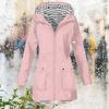 YYFS Women's Fashion Casual Stripe Print  Autumn Winter Long Sleeve Hooded Jackets & Coats
