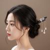 Tassel Sandalwood Hair Stick Wooden Hanfu Headwear Chinese Style Hairpin  Hairstyle Design Tool