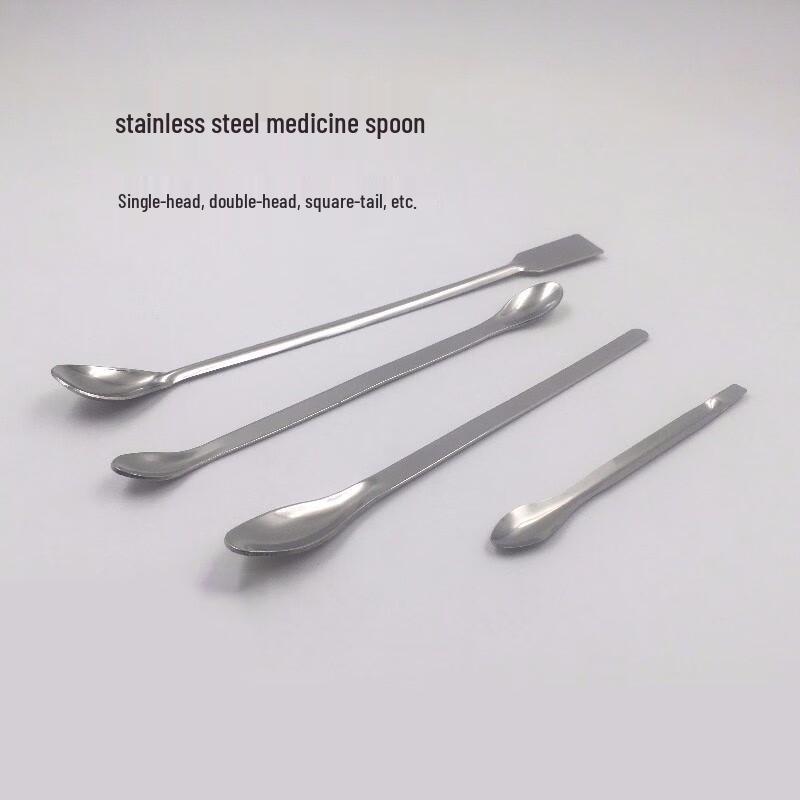 Stainless Steel Square Tail Medicine Spoon