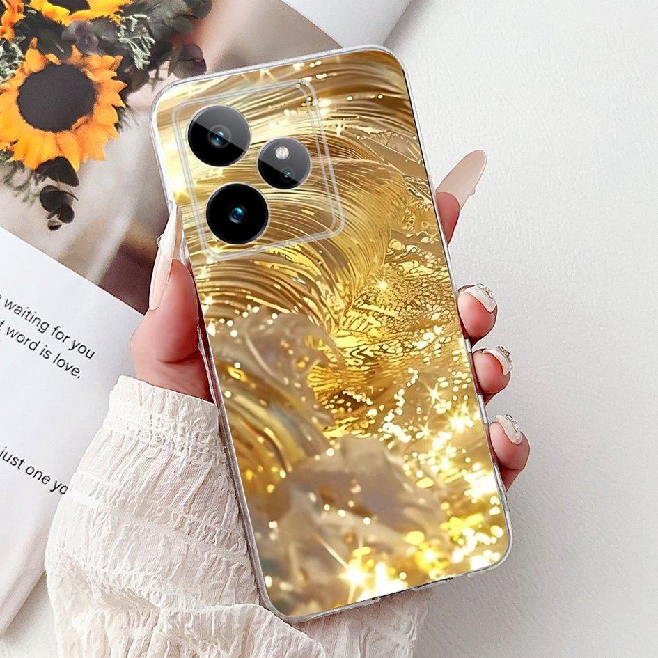 For Realme GT 7 7T Case 2025 Popular Flower Soft Clear Silicone TPU Protective Cover For Realme GT7 Pro RMX5011 Phone Case Shell