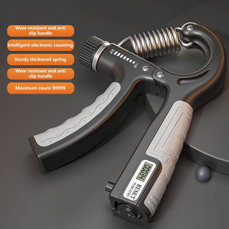 Adjustable Resistance Counting Hand Grip Strengthener  Hand Strength Punching Power for Boxing Recovery Martial Arts Training