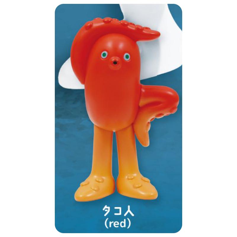 Japan Octopus Man Figurine Colorful Squid Person Mini Animal Toy Collectible Gashapon Action Figure Model Toys