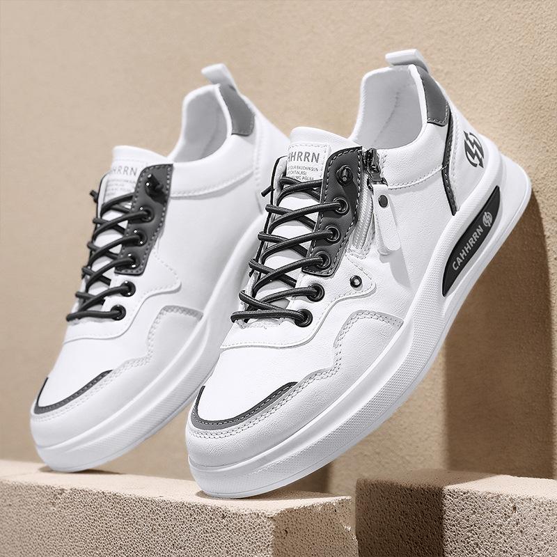 New men's shoes spring white shoes comfortable breathable sports board shoes light and durable low-top men's casual shoes