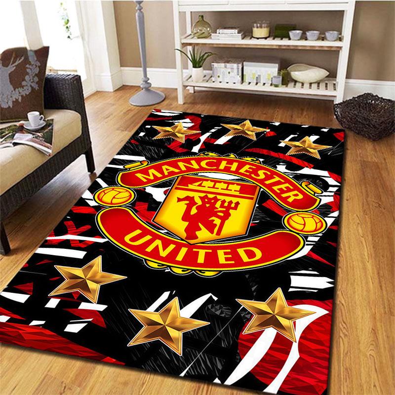 Manchester United F Carpet Rug for Living Room Bedroom Home Sofa Decoration,Kids play Non-slip Floor Mat