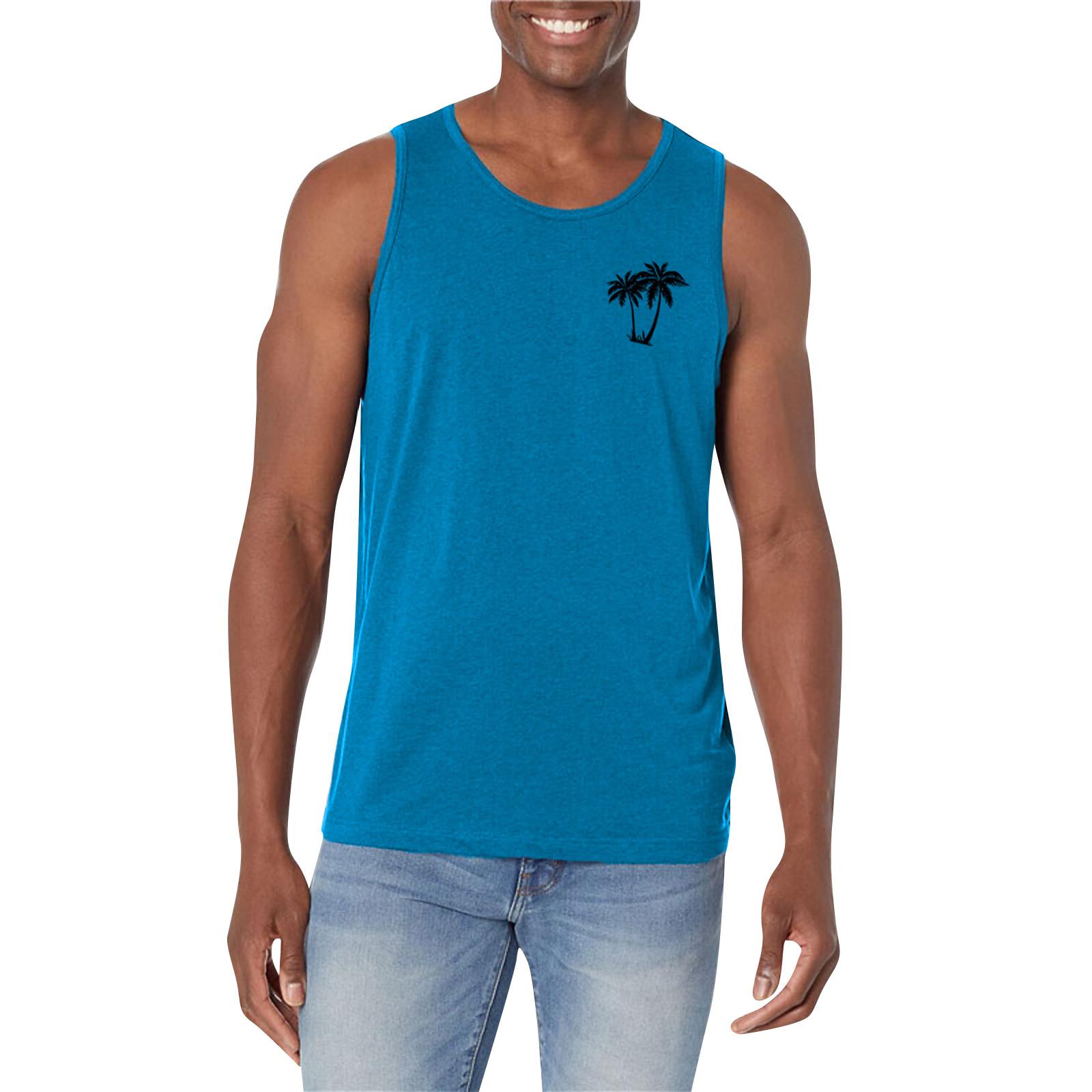 

Мужская летняя пляжная майка для серфинга, большой размер, повседневный дышащий топ без рукавов, свободная майка с принтом, мужская рубашка XXXXXL тёмно-синий