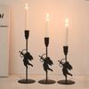 Ironwork Metal Candlestick Ornaments Tall Candlesticks Home Handicrafts and Decorations