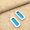 Handmade Blue Topaz  Gemstone  925 Solid Sterling Silver Jewelry Exquisite Earring For Women