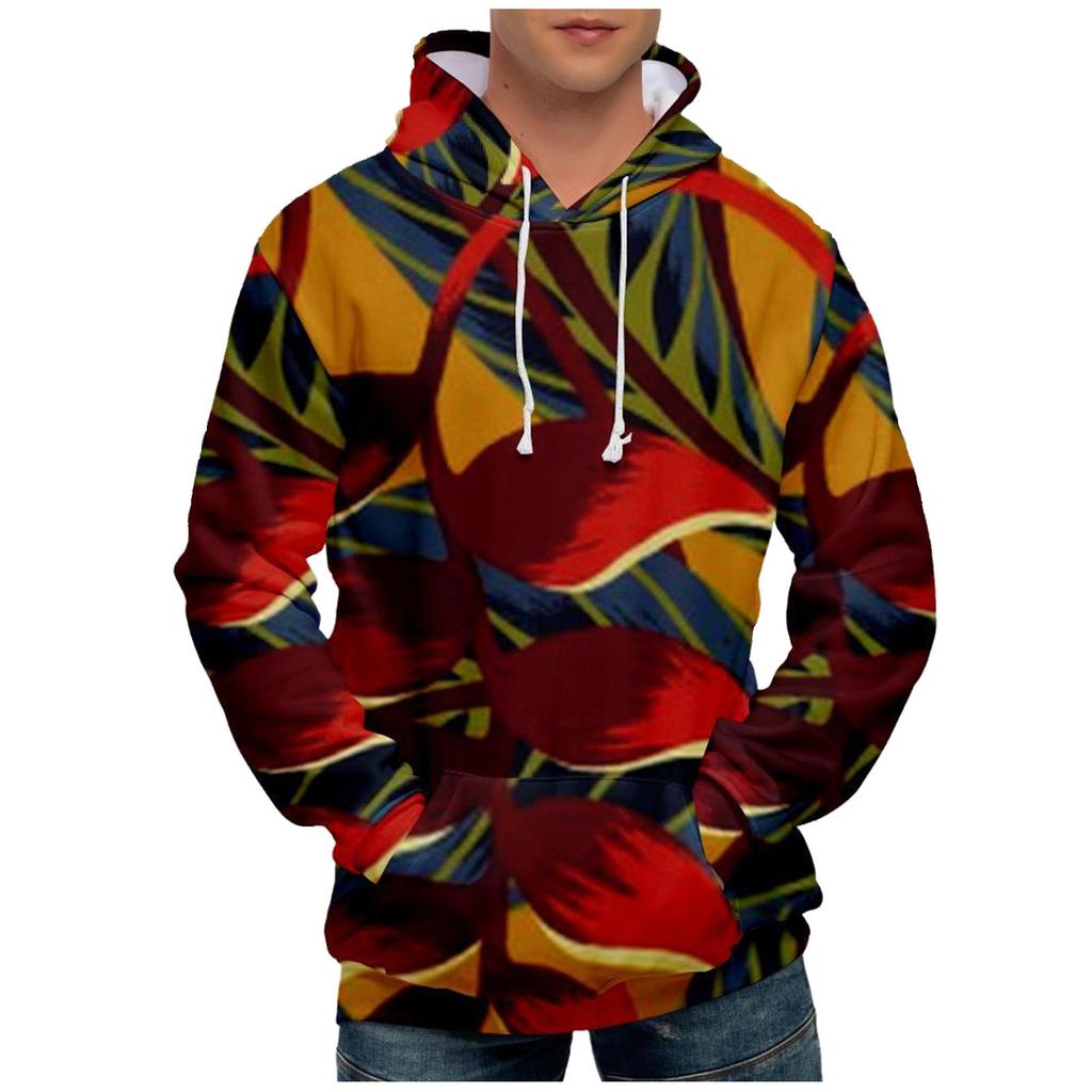 Motetrykk Løs Langermet hettegenser for menn og kvinner