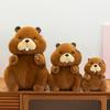 Cute simulation groundhog plush toy throw pillow zoo doll birthday gift cute doll