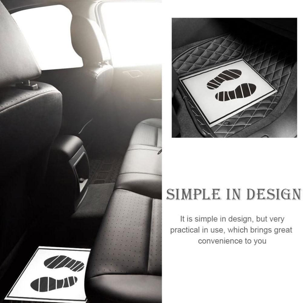 25/50/100Pcs Disposable Car Foot Mats Portable Paper Vehicle Foot Pads For Protection Disposable Car Mat Paper Anti-dirty Mat