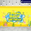 2D Bikini Bottom Custom Backdrop Kids Party Decor