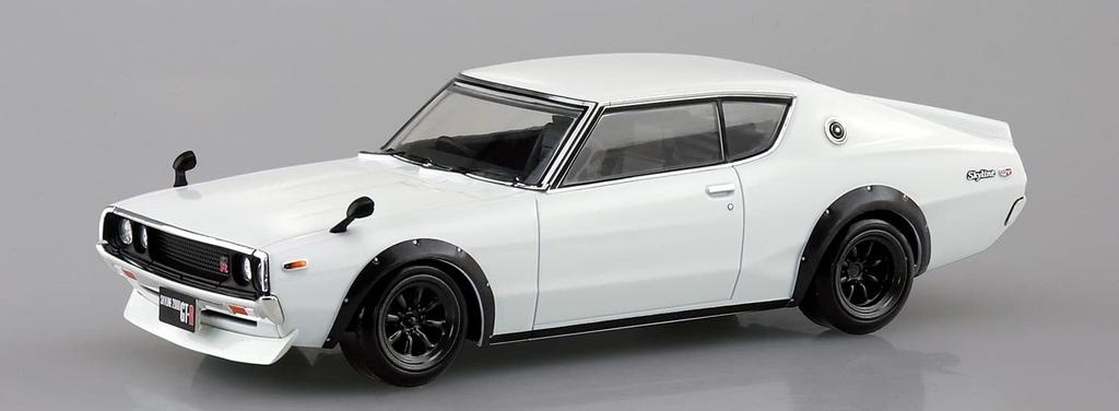 Aoshima Bunka Kyozai The Snap Kit Series Nissan C110 Skyline Custom Plastic Model Kit (AOSHIMA) 1/32 GT-R (White) Pre-Colored No. 18-SP2