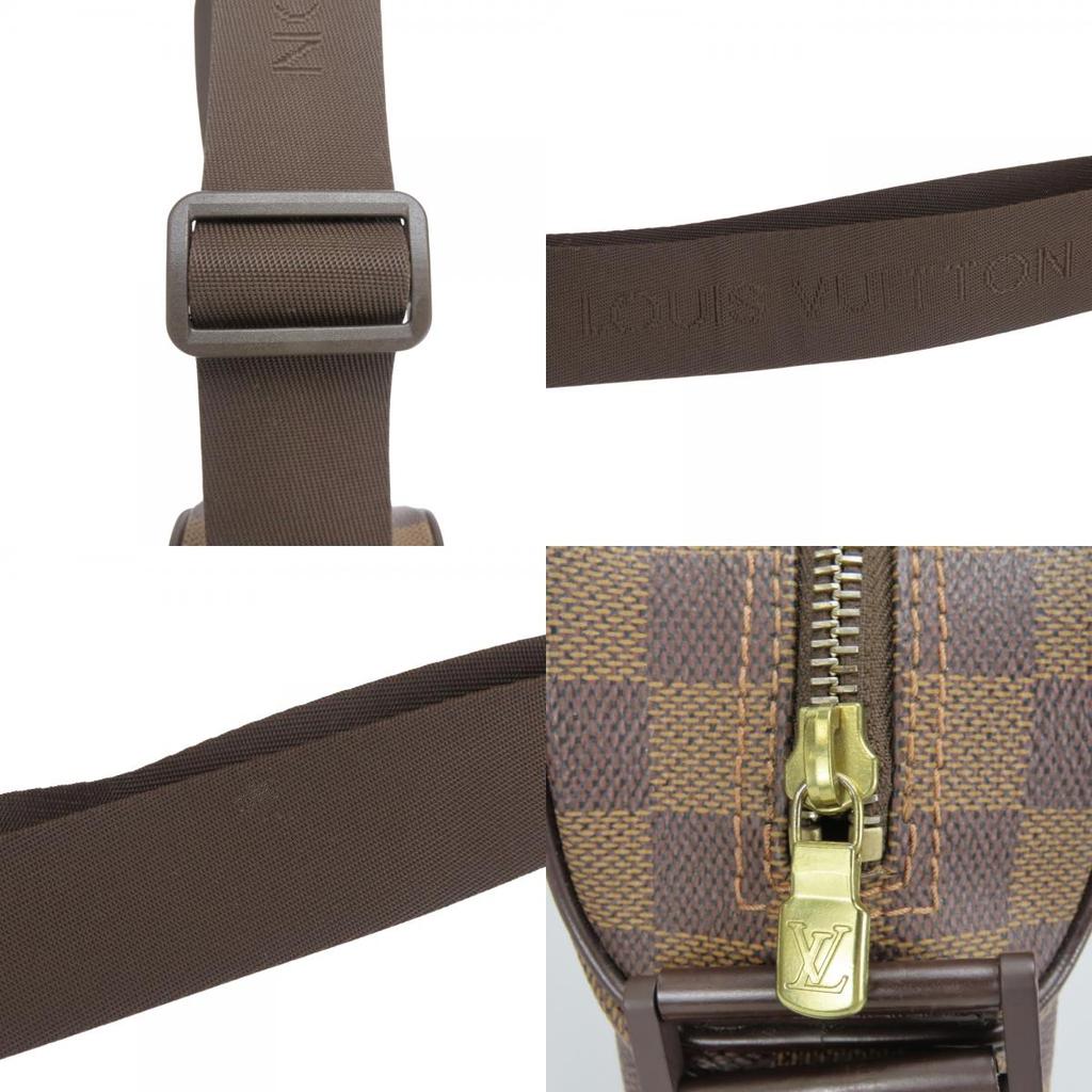 Used LOUIS VUITTON Shoulder Bag Olaf PM N41442 Damier Ebene Brown Everyday use