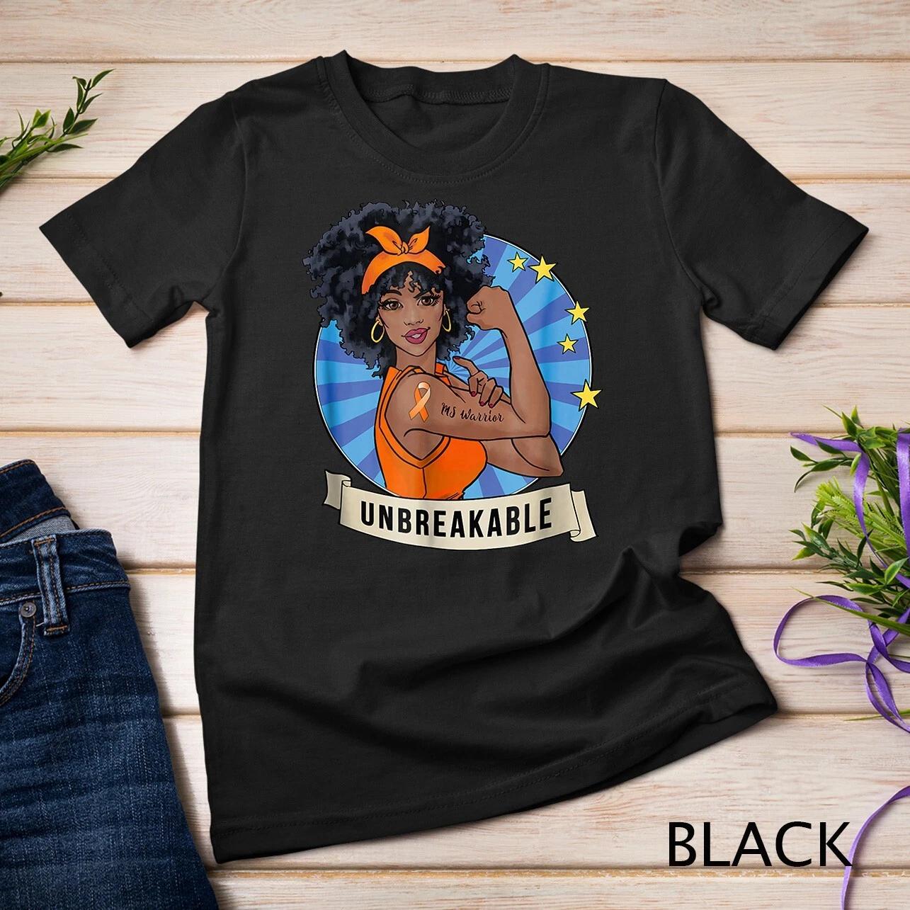 Ms Warrior Unbreakable T-shirt Multiple Sclerosis Awareness Unisex T-shirt 3XL