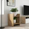 Plant Stand with Shelf 2 Pcs Artisan Oak 30 X 30 X 40 Cm