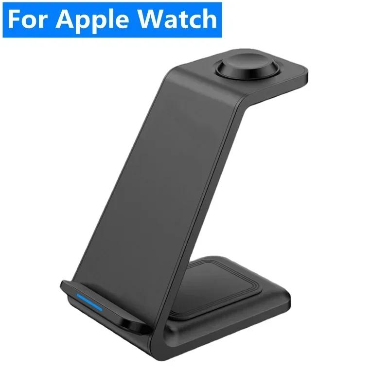 3 In 1 Wireless Charger Stand Pad Fast Charging Station Dock for Apple iPhone 17 16 15 14 Samsung Galaxy Watch IWatch Earphone