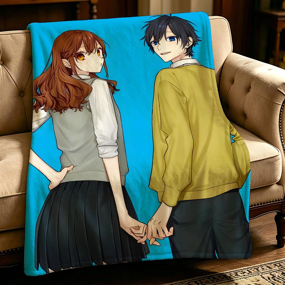 anime H-Horimiya-a Throw Thick Comfort Flannel Quilt, Multi-scene Use Indoor Outdoor Daily Nap